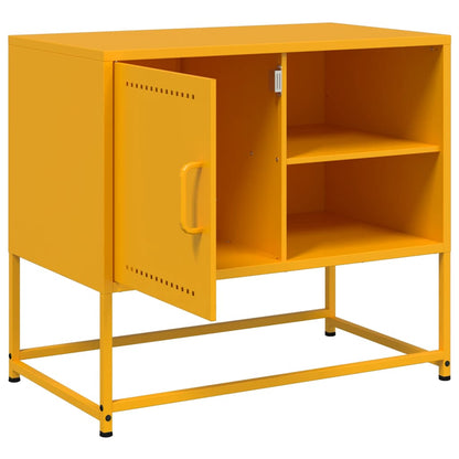 vidaXL TV Cabinet Mustard Yellow 68x39x60,5 cm Steel