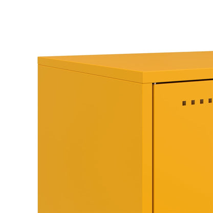 vidaXL TV Cabinet Mustard Yellow 68x39x60,5 cm Steel