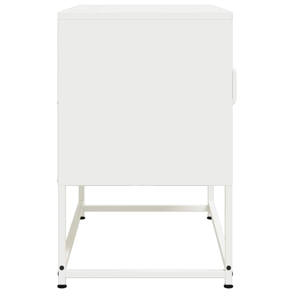 vidaXL TV Cabinet White 68x39x60.5 cm Steel