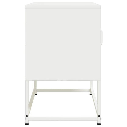 vidaXL TV Cabinet White 68x39x60.5 cm Steel