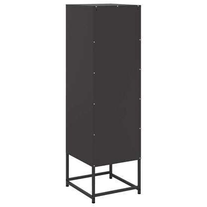 vidaXL Highboard Black 36x39x123 cm Steel