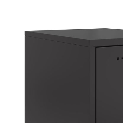 vidaXL Highboard Black 36x39x123 cm Steel