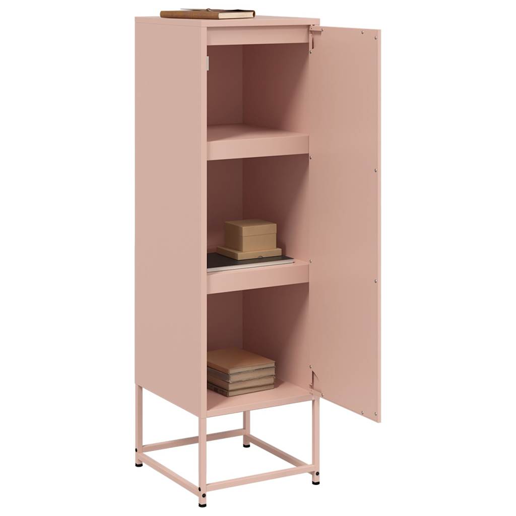 vidaXL Highboard Pink 36x39x123 cm Steel