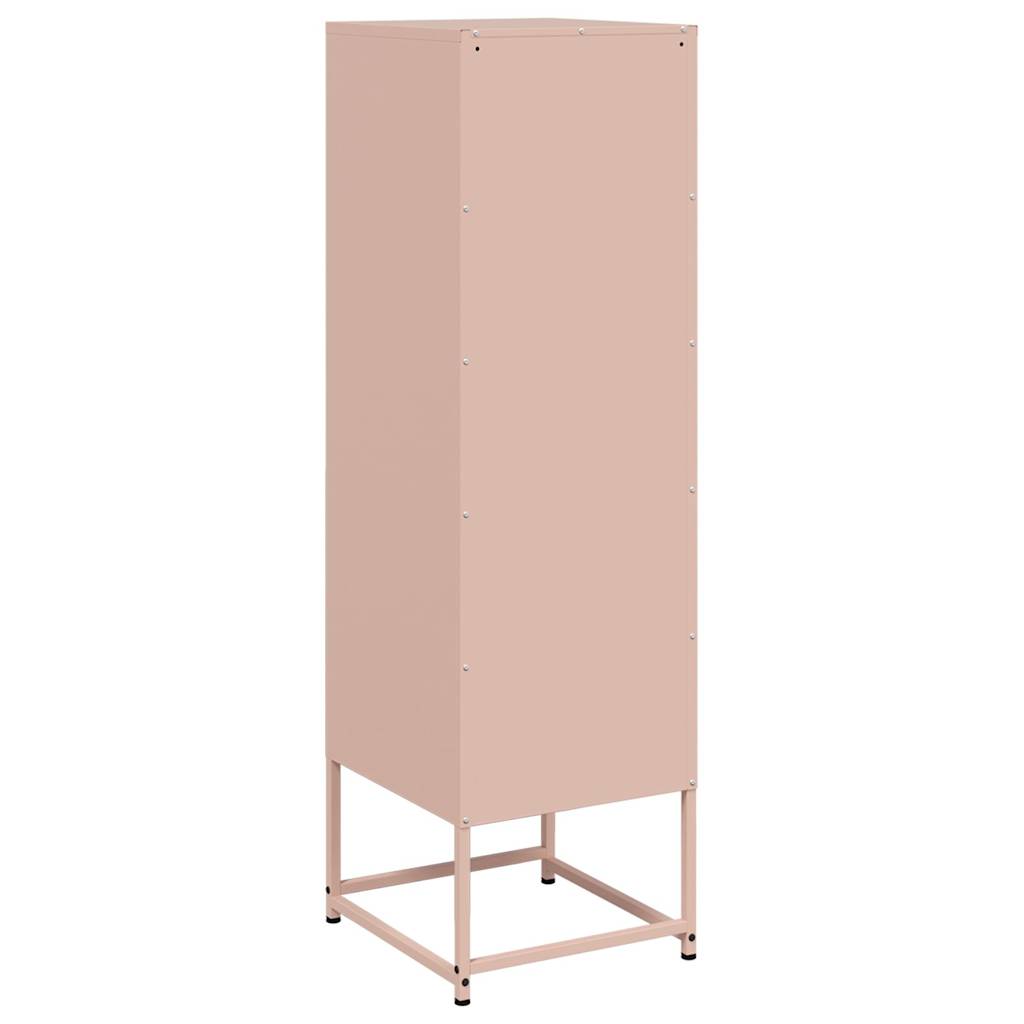 vidaXL Highboard Pink 36x39x123 cm Steel