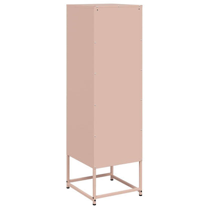 vidaXL Highboard Pink 36x39x123 cm Steel