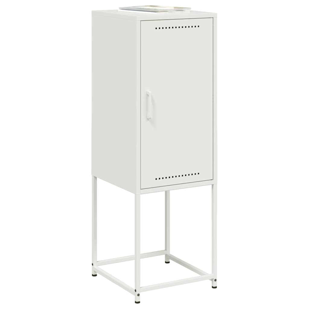 vidaXL Highboard White 36x39x107 cm Steel