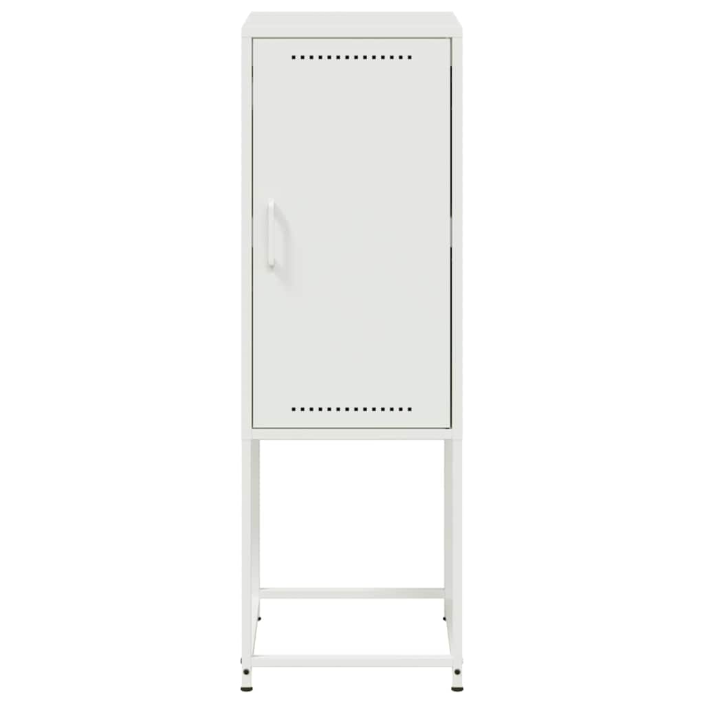 vidaXL Highboard White 36x39x107 cm Steel