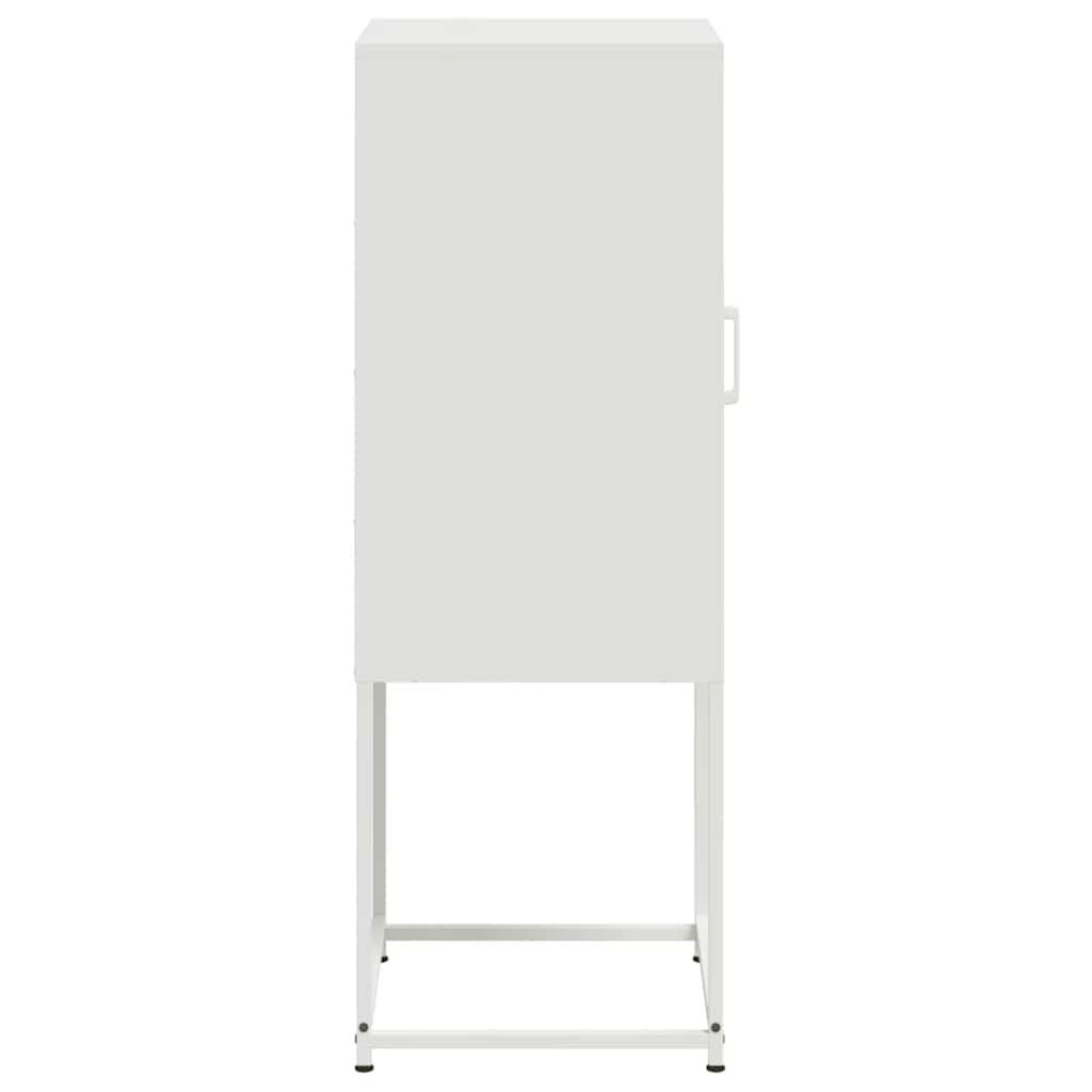 vidaXL Highboard White 36x39x107 cm Steel
