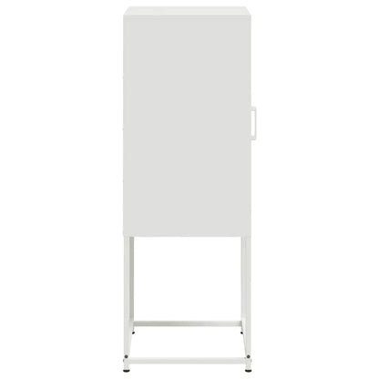 vidaXL Highboard White 36x39x107 cm Steel