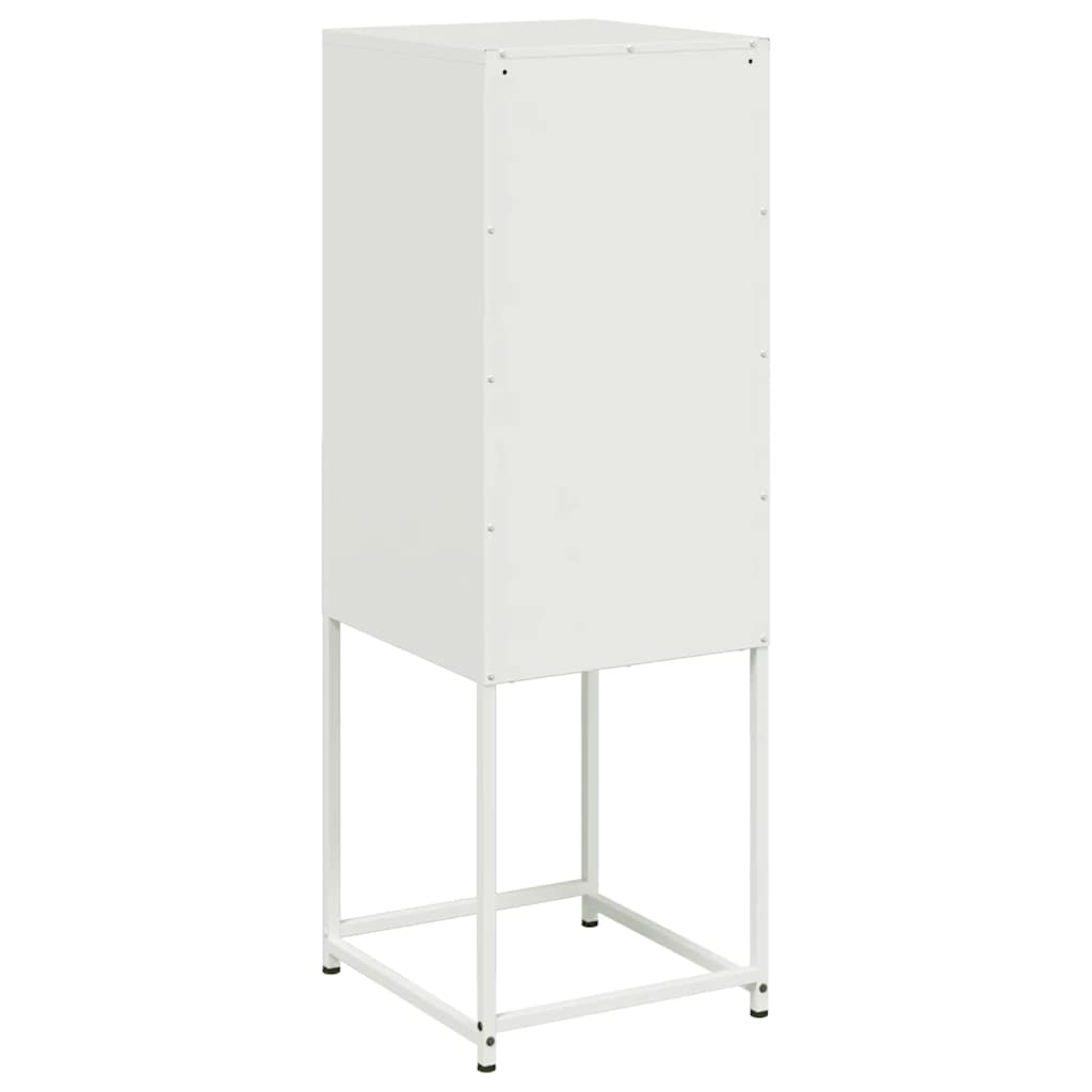 vidaXL Highboard White 36x39x107 cm Steel
