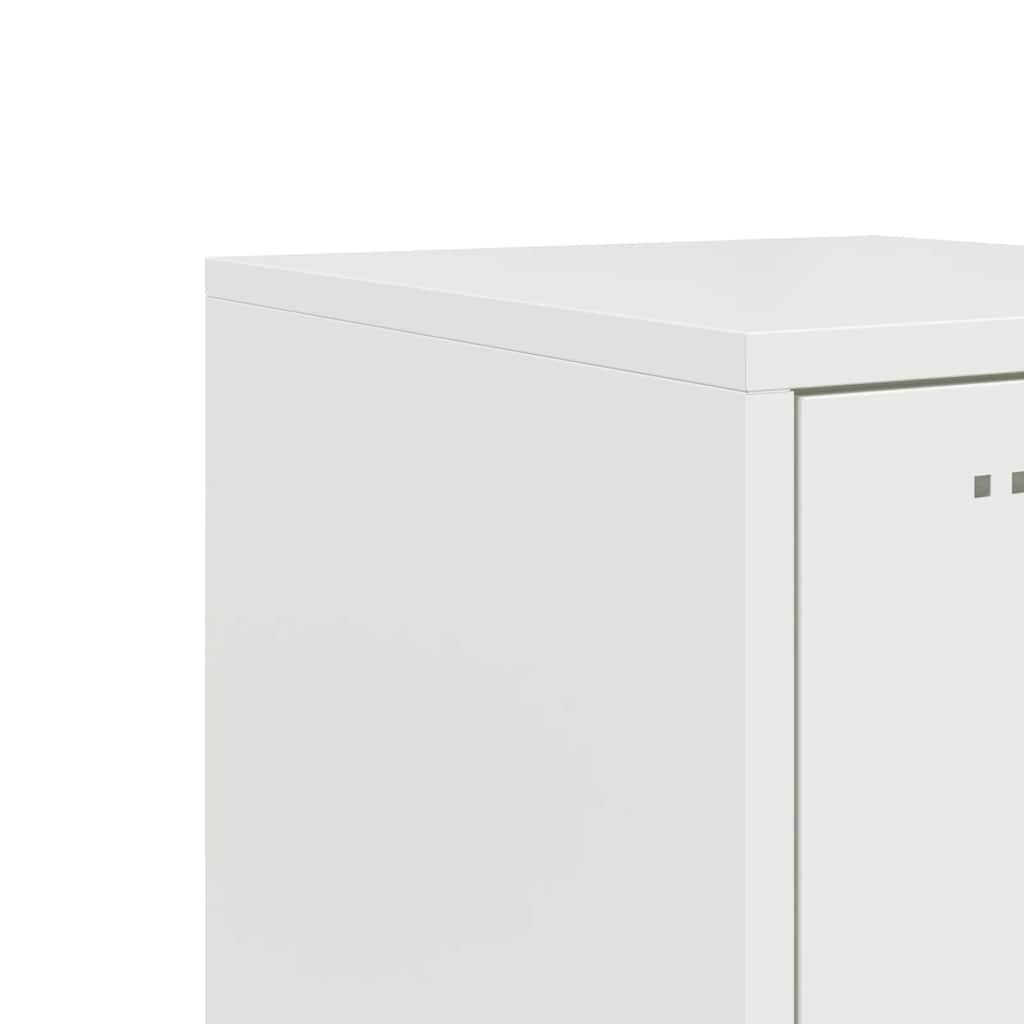 vidaXL Highboard White 36x39x107 cm Steel