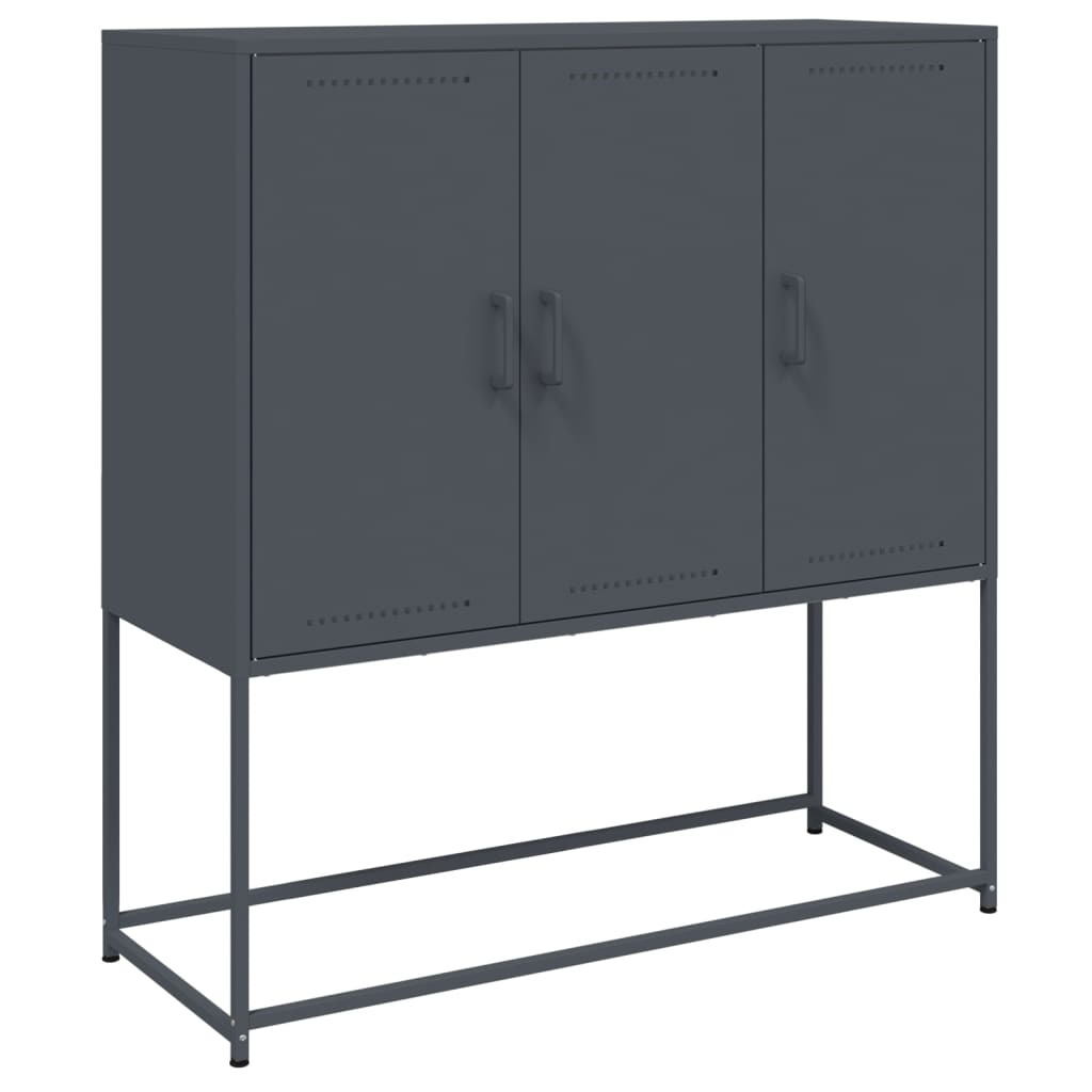 vidaXL Highboard Anthracite 100,5x39x107 cm Steel