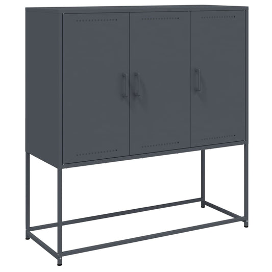 vidaXL Highboard Anthracite 100,5x39x107 cm Steel
