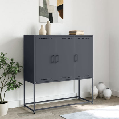 vidaXL Highboard Anthracite 100,5x39x107 cm Steel