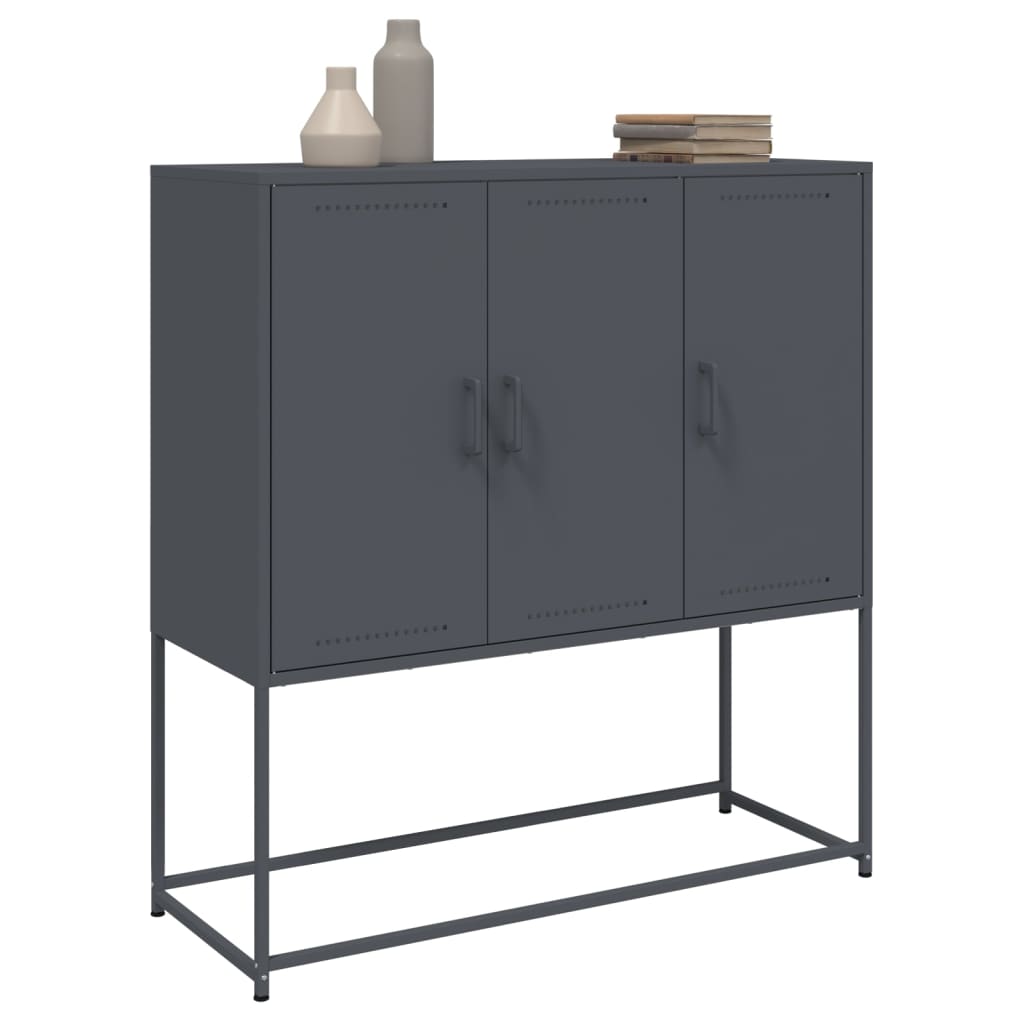 vidaXL Highboard Anthracite 100,5x39x107 cm Steel