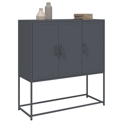 vidaXL Highboard Anthracite 100,5x39x107 cm Steel
