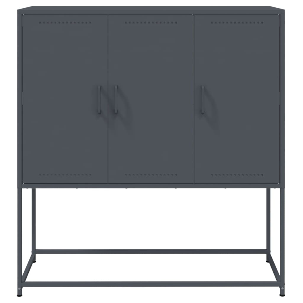 vidaXL Highboard Anthracite 100,5x39x107 cm Steel