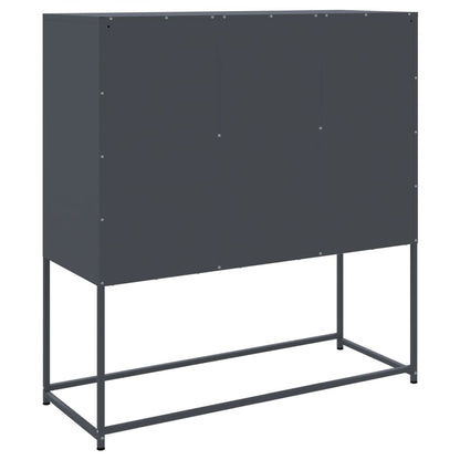 vidaXL Highboard Anthracite 100,5x39x107 cm Steel