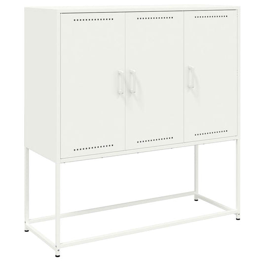 vidaXL Highboard White 100.5x39x107 cm Steel