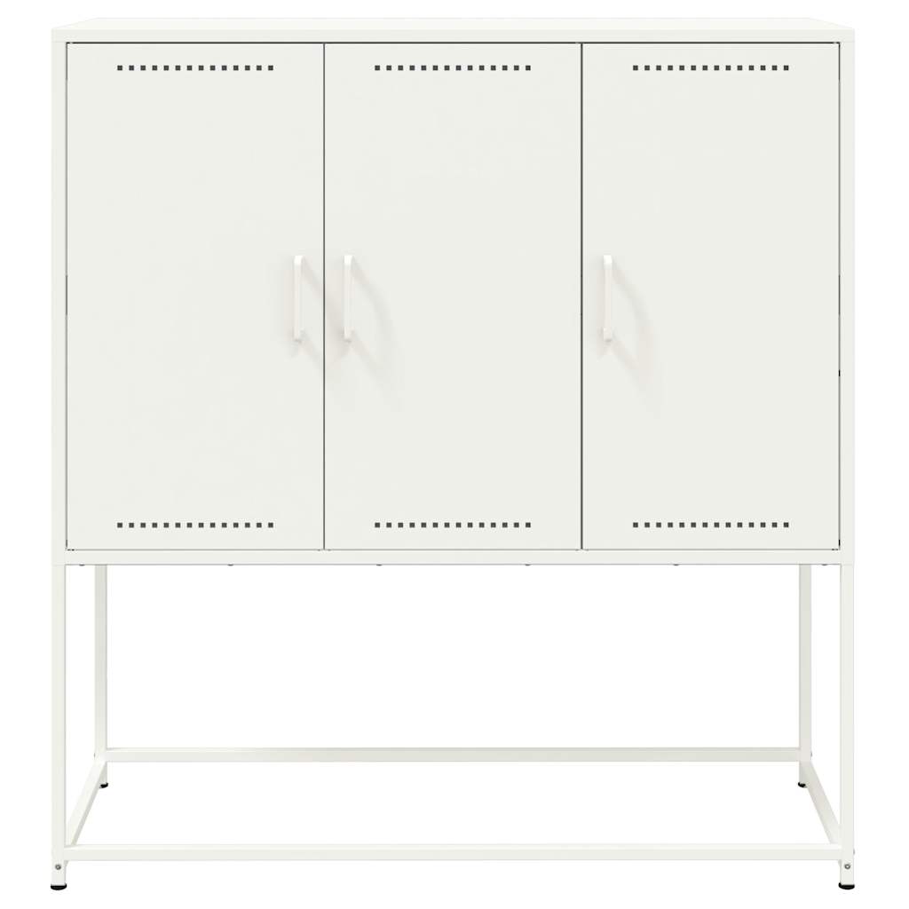 vidaXL Highboard White 100.5x39x107 cm Steel