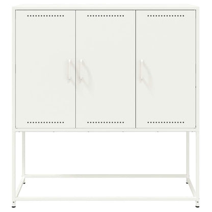 vidaXL Highboard White 100.5x39x107 cm Steel