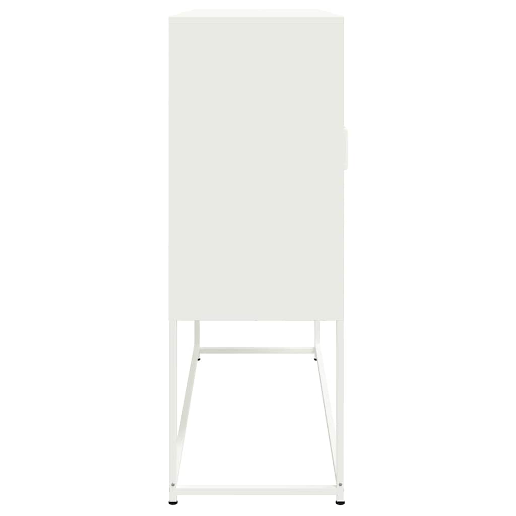 vidaXL Highboard White 100.5x39x107 cm Steel