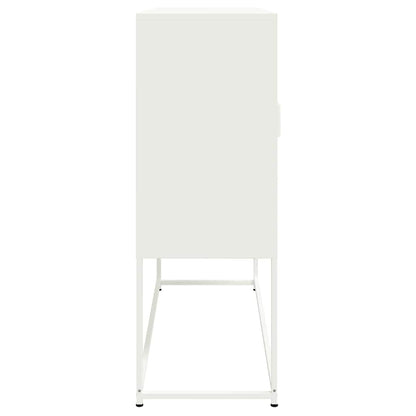 vidaXL Highboard White 100,5x39x107 cm Steel