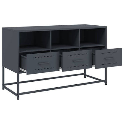 vidaXL TV Cabinet Anthracite 100,5x39x60,5 cm Steel