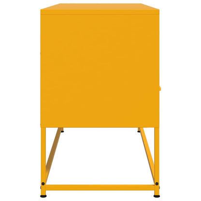 vidaXL TV Cabinet Mustard Yellow 100,5x39x60,5 cm Steel