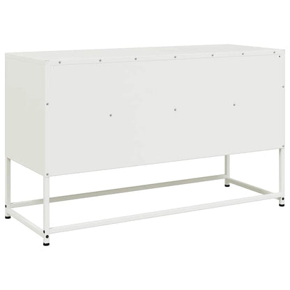 vidaXL TV Cabinet White 100.5x39x60.5 cm Steel