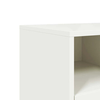 vidaXL TV Cabinet White 100.5x39x60.5 cm Steel