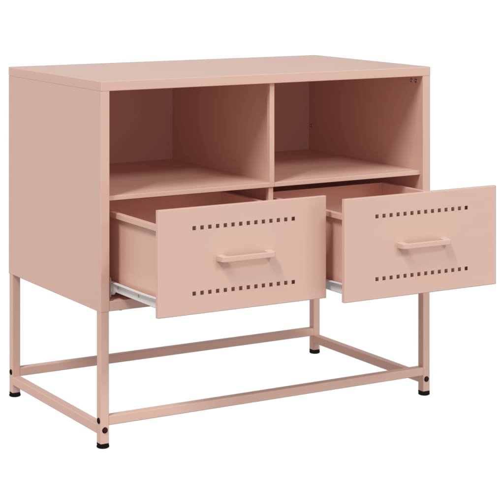 vidaXL TV Cabinet Pink 68x39x60,5 cm Steel