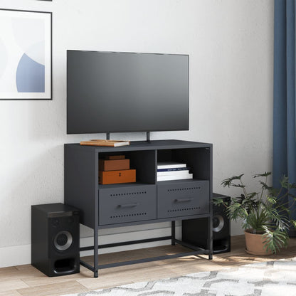 vidaXL TV Cabinet Anthracite 68x39x60,5 cm Steel