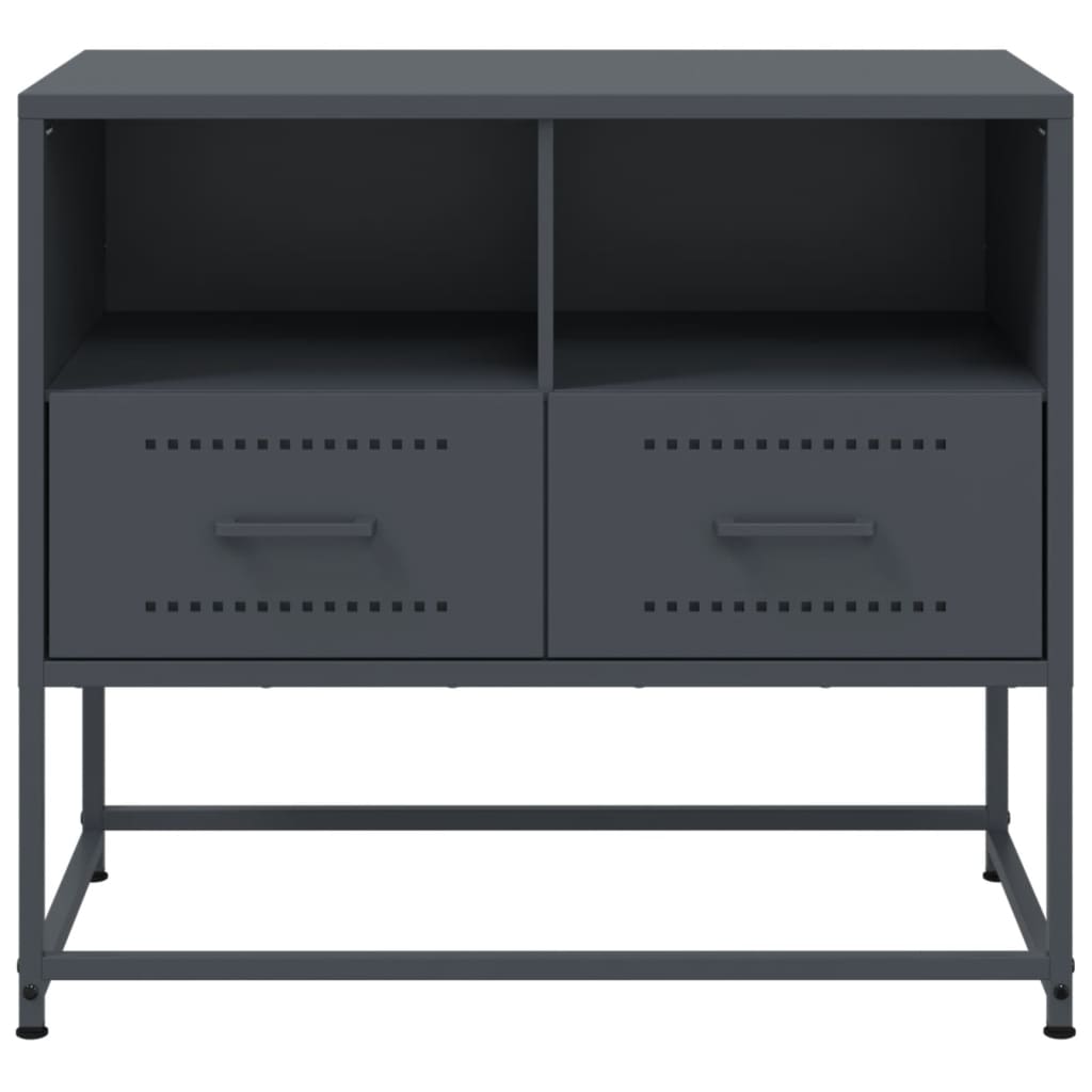 vidaXL TV Cabinet Anthracite 68x39x60.5 cm Steel