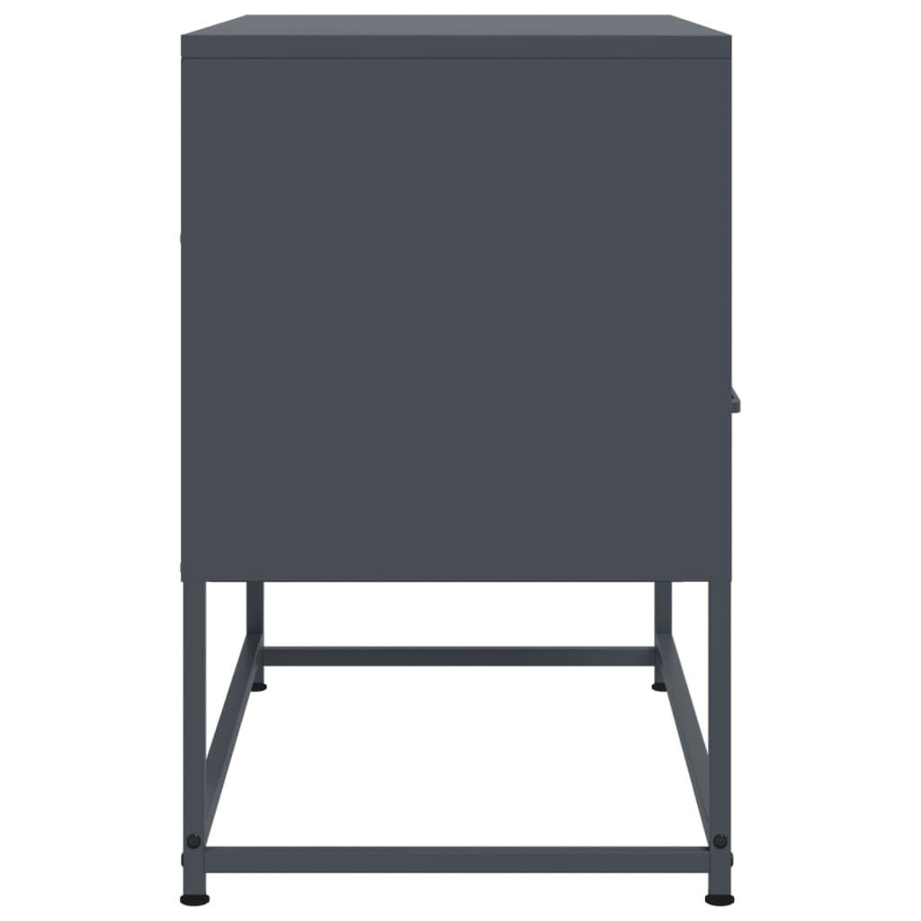 vidaXL TV Cabinet Anthracite 68x39x60,5 cm Steel