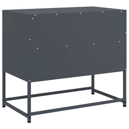 vidaXL TV Cabinet Anthracite 68x39x60.5 cm Steel