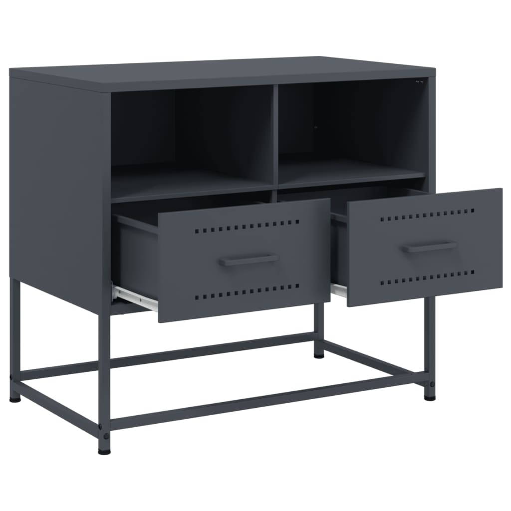 vidaXL TV Cabinet Anthracite 68x39x60,5 cm Steel