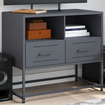 vidaXL TV Cabinet Anthracite 68x39x60,5 cm Steel