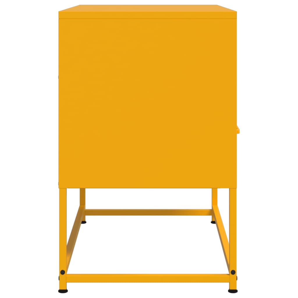 vidaXL TV Cabinet Mustard Yellow 68x39x60,5 cm Steel