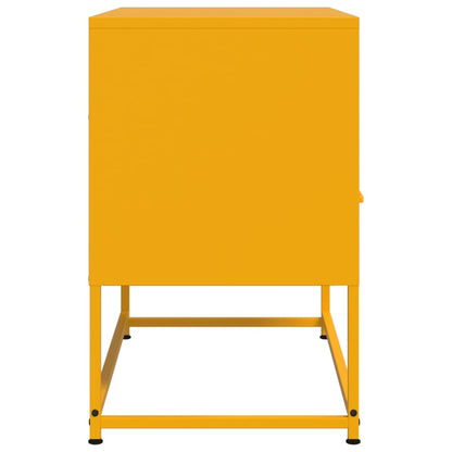 vidaXL TV Cabinet Mustard Yellow 68x39x60,5 cm Steel