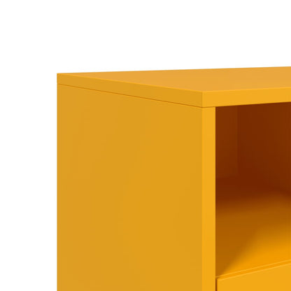vidaXL TV Cabinet Mustard Yellow 68x39x60,5 cm Steel