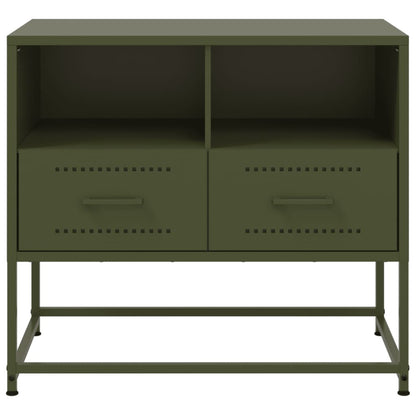 vidaXL TV Cabinet Olive Green 68x39x60.5 cm Steel