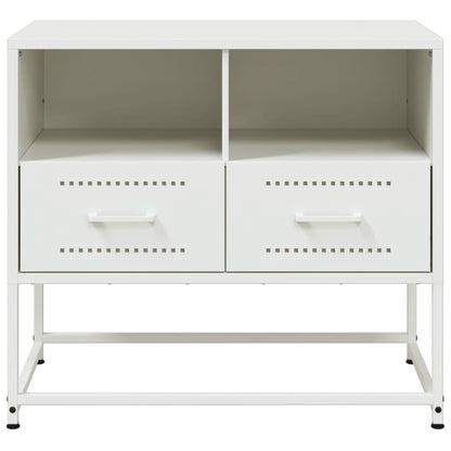 vidaXL TV Cabinet White 68x39x60.5 cm Steel