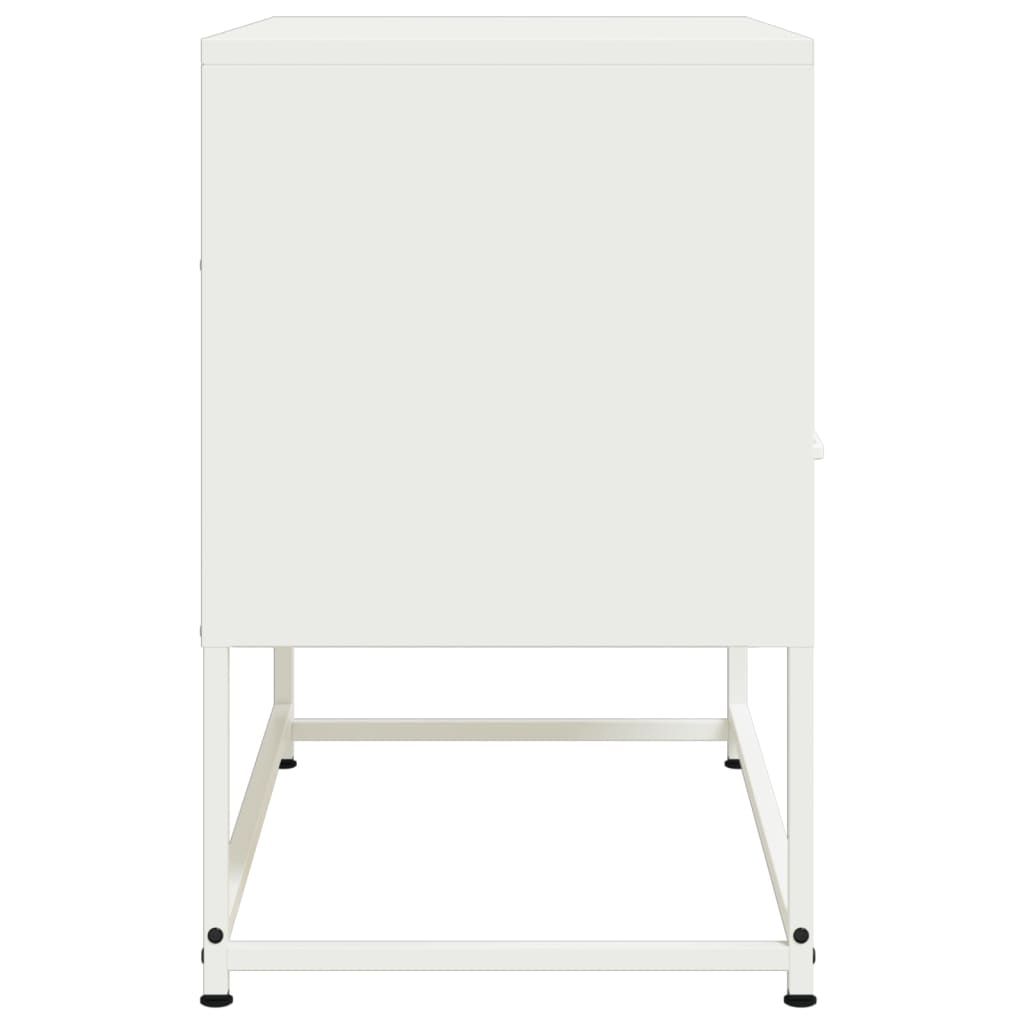 vidaXL TV Cabinet White 68x39x60.5 cm Steel