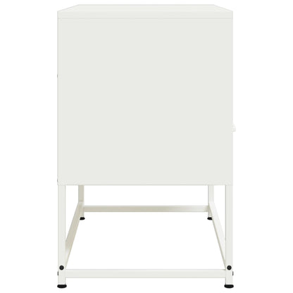vidaXL TV Cabinet White 68x39x60.5 cm Steel