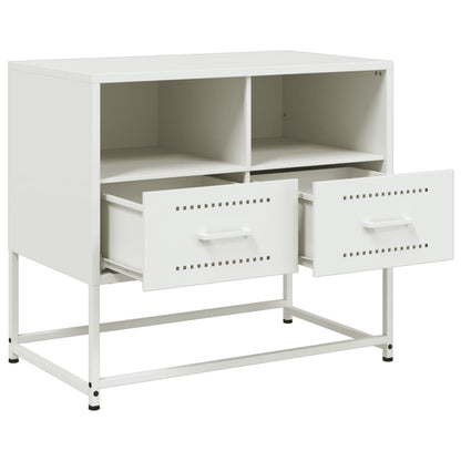 vidaXL TV Cabinet White 68x39x60.5 cm Steel