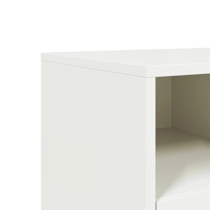 vidaXL TV Cabinet White 68x39x60.5 cm Steel