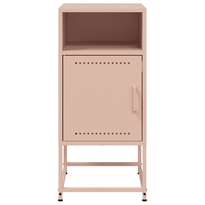 vidaXL Bedside Cabinets 2 pcs Pink 36x39x78 cm Steel