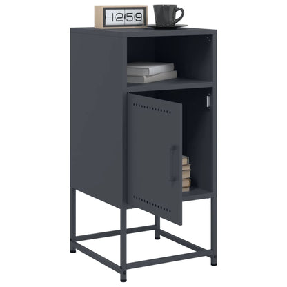 vidaXL Bedside Cabinets 2 pcs Anthracite 36x39x78 cm Steel