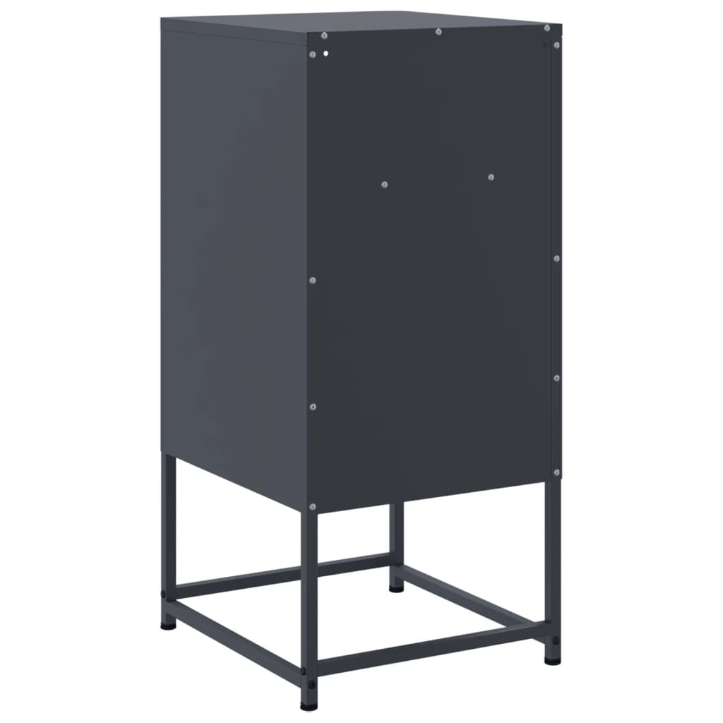 vidaXL Bedside Cabinets 2 pcs Anthracite 36x39x78 cm Steel